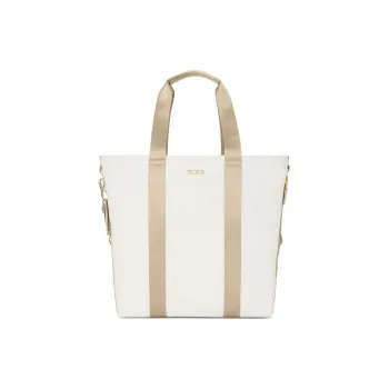 TUMI Elastic Nylon Tote Bag Shopping Bag Handbag Women's White