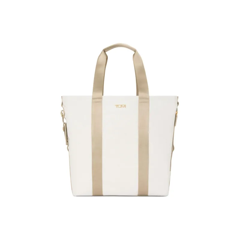 TUMI Elastic Nylon Tote Bag Shopping Bag Handbag Women's White-0