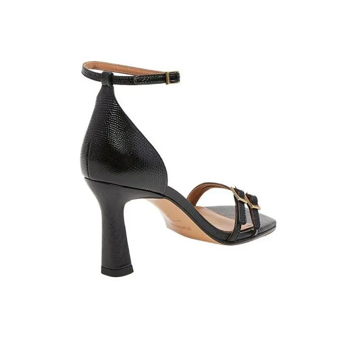 FLATTERED One Strap Sandals 8cm Women's Black-2