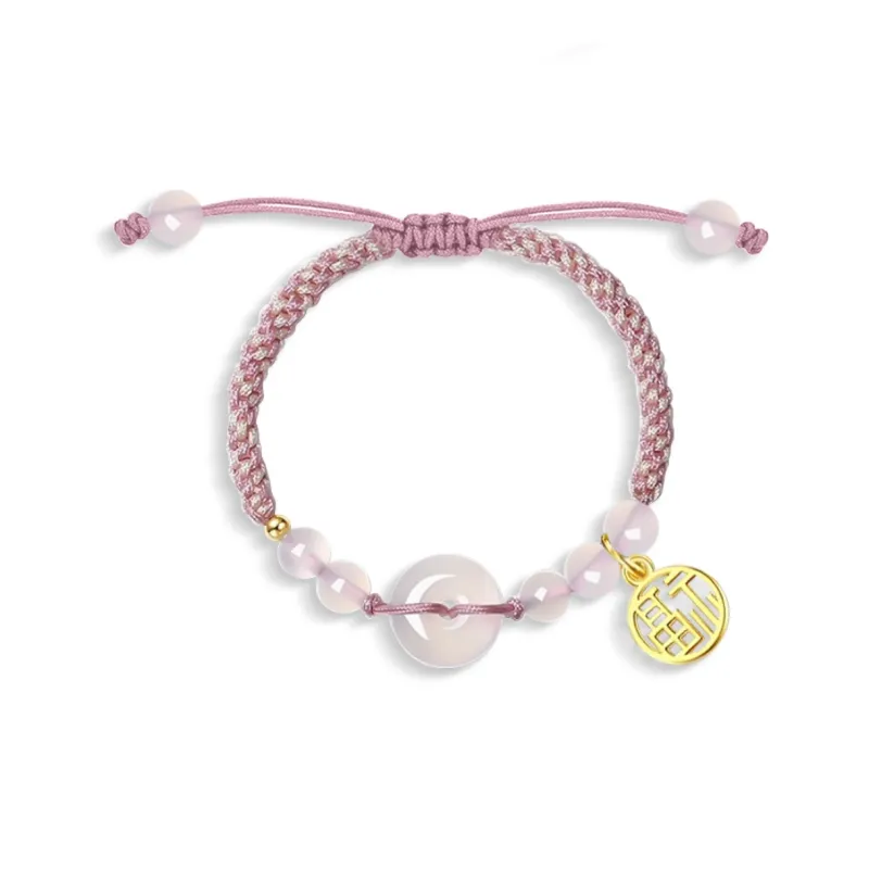 Teddy Bear Collection Chalcedony Jade Bracelets Unisex-1