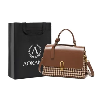 AOKANG Fabric Shoulder Bag, Handbag, Tote, Crossbody Bag, Mom Bag Medium Size Women's Cocoa Coffee