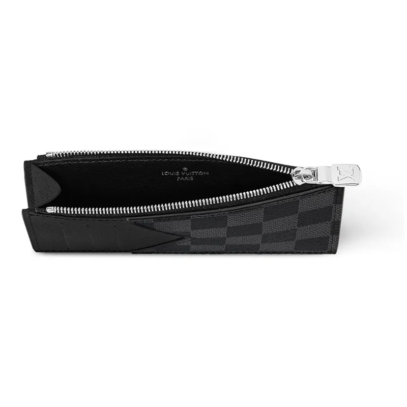 LOUIS VUITTON Coin Card Holder Damier Graphite Grey/Black-3
