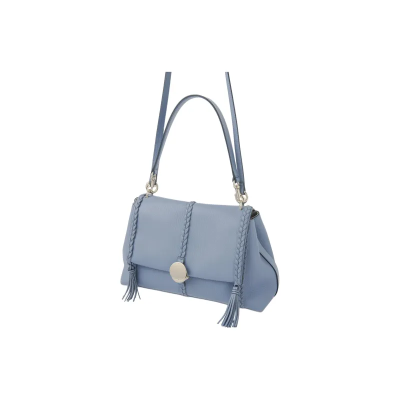 Chloe Penelope Series Grained Calfskin Portable Crossbody Bag Shoulder Bag Women's Dark Blue-1