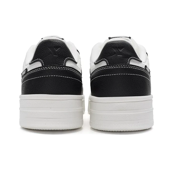 XTEP Air Force 1 2.0 Wear resistant And Lightweight Low Top Skateboard Shoes Men's Black White-3