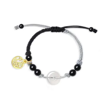Teddy Bear Collection Chalcedony Jade Bracelets Unisex
