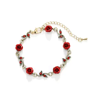 Clect Distressed Bracelets Women's Gold/Red