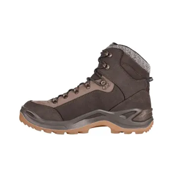 Lowa Renegade Warm GTX Mid Cushioning, Wear Resistant High Top Hiking Shoes Men's Brown
