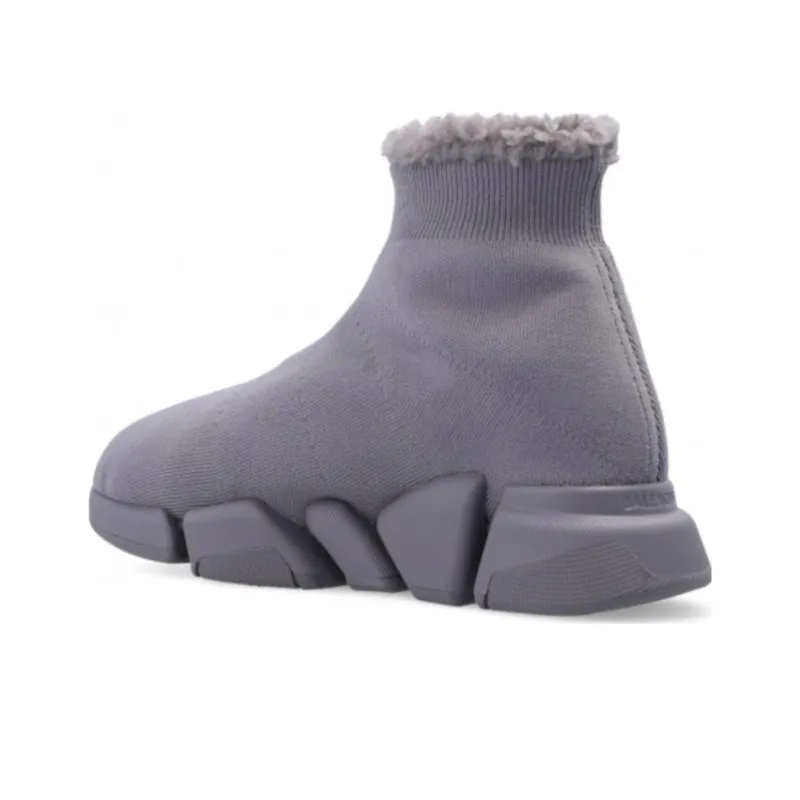 Balenciaga Speed 2.0 Sneakers 'Grey Recycled Knit' Women's-3