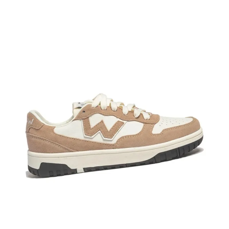 Norman Walsh CML Collection Slip-Resistant Cushioning Wear-Resistant Low-Top Skateboard Shoes Unisex Ecru Light Brown-2