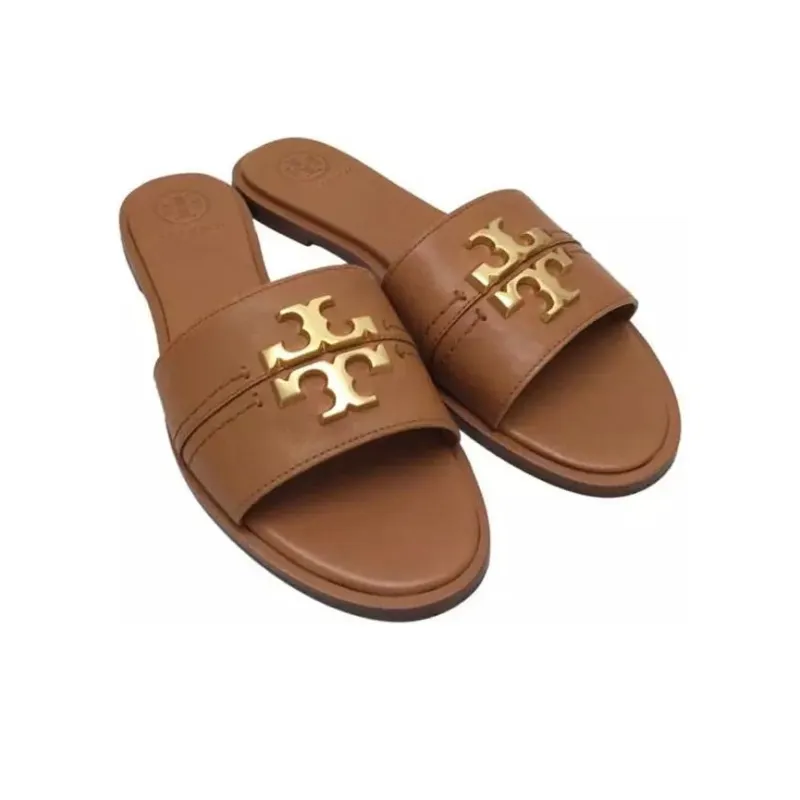 TORY BURCH Slide Slippers Women's Brown-1