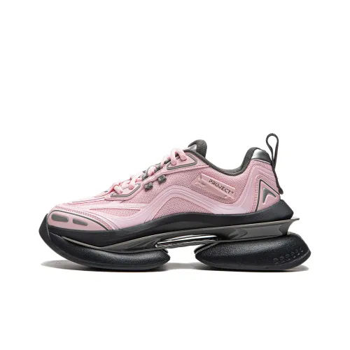 LiNing Project* Ethereal Space Cushioning Wear Resistant Low Top Casual Shoes Women's Profit Pink