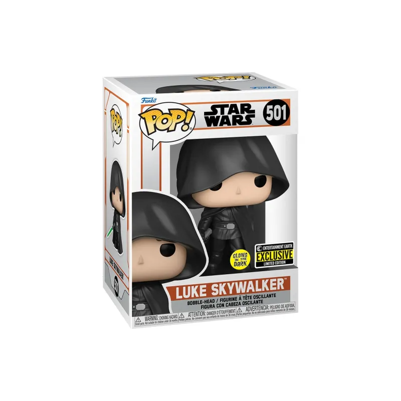 Funko Pop! Star Wars Luke Skywalker Gitd Entertainment Earth Exclusive Figure #501-1