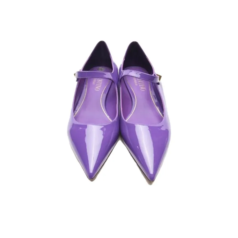 Valentino Flat Shoes Women's Purple-3