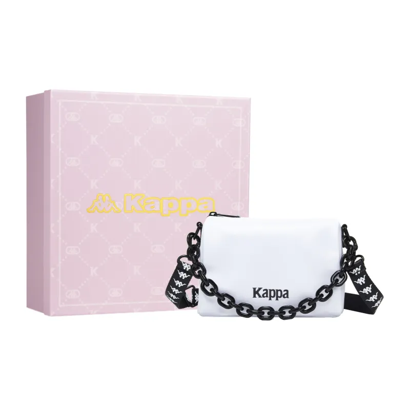 Kappa Nylon Mahjong Bag With Chain Handbag Shoulder Bag Regular Women's Korean White-0
