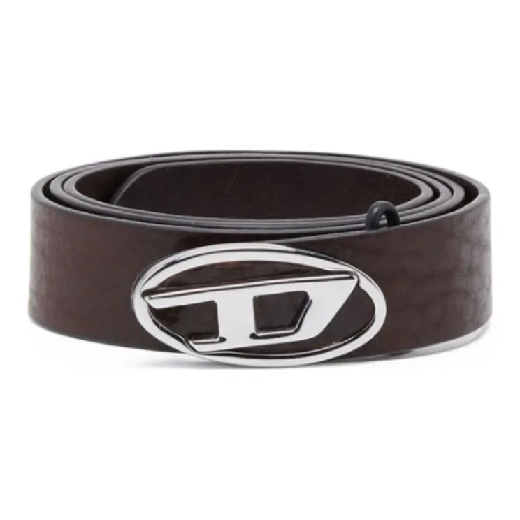 DIESEL 1DR Logo Buckle Fastened Belt-0