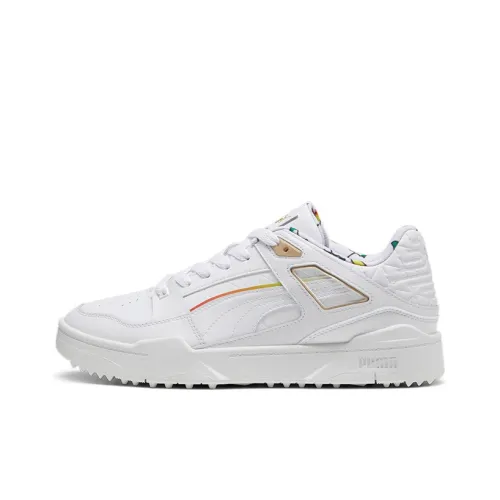 PUMA Slipstream Golf Shoes Men Low-Top White/Yellow