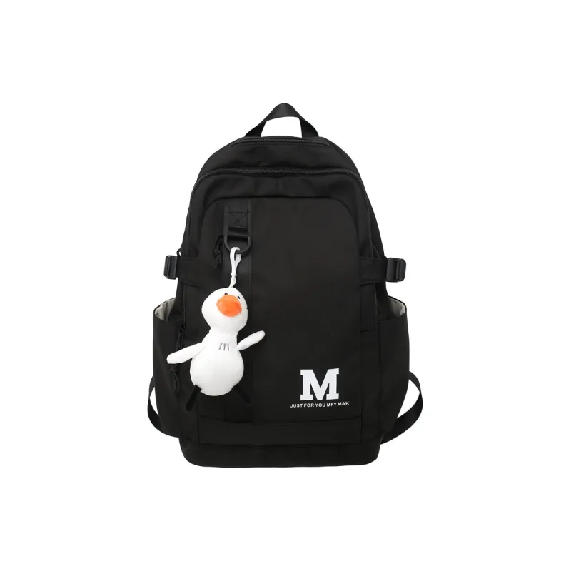 Travel Nylon Backpack Regular Unisex Black/White/Green/Blue-3