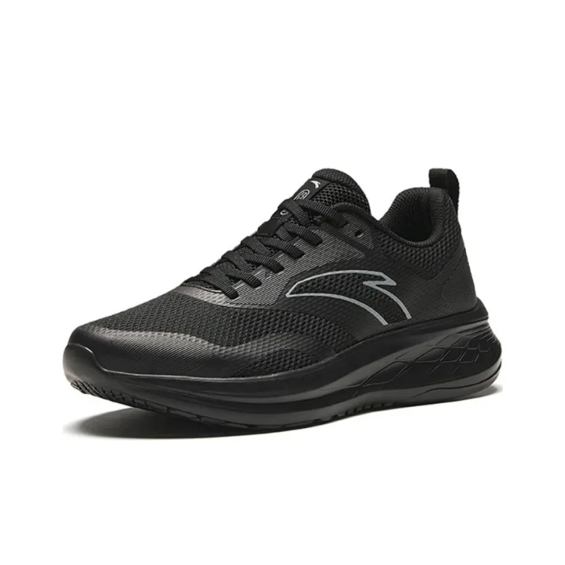 Anta Breathable Lightweight Low Top Casual Running Shoes Men's Black-1
