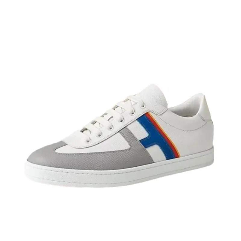 HERMES Boomerang Low Top Skateboard Shoes Men's White-2