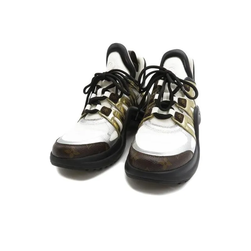 LOUIS VUITTON Lvxlol Arclight Trainer Gold Women's-4