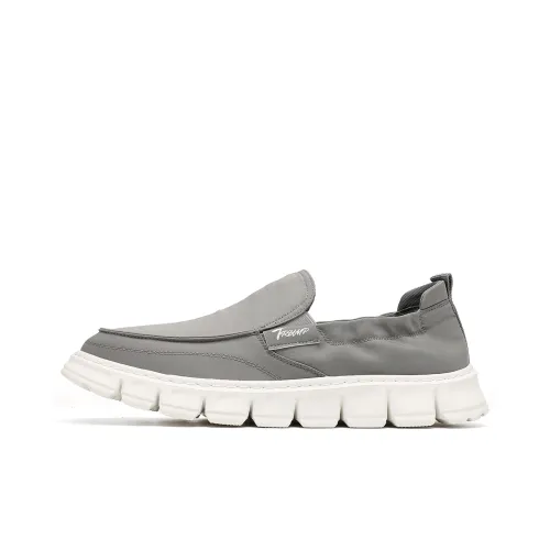 TRUMPPIPE Casual Shoes Men Low-Top Gray