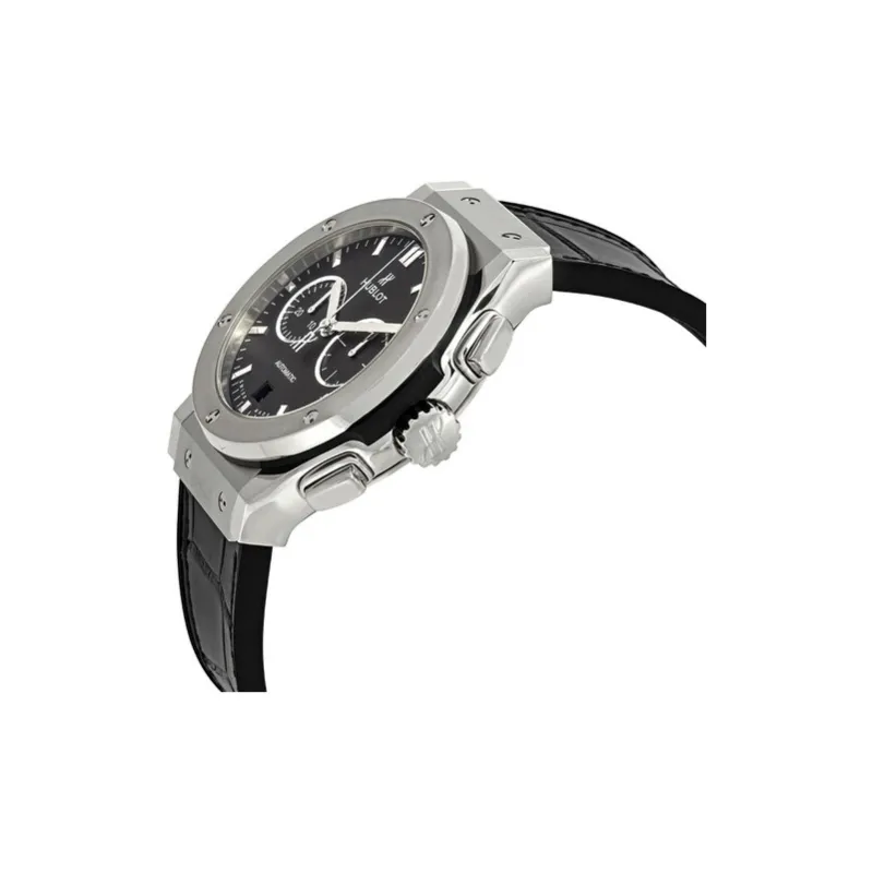 HUBLOT CLASSIC FUSION Automatic Mechanical Movement Men's Watches Watch 42mm Black Dial Rubber Crocodile Leather Strap-1