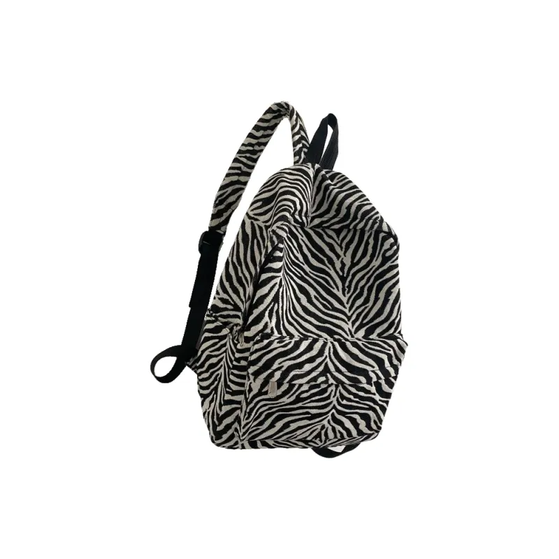 Carissa Special Material Backpack Regular Women's Zebra Print-0