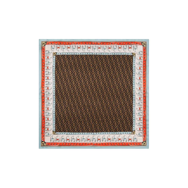 FENDI Silk Scarves Unisex Multicolor-0