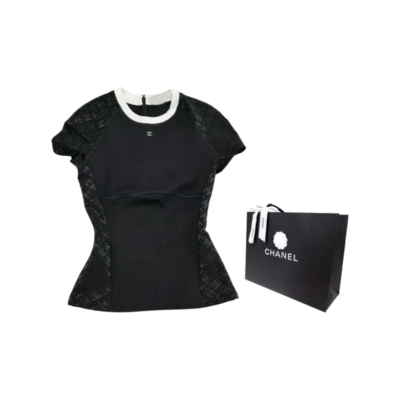 CHANEL Raglan Sleeve T Shirt Women's-7