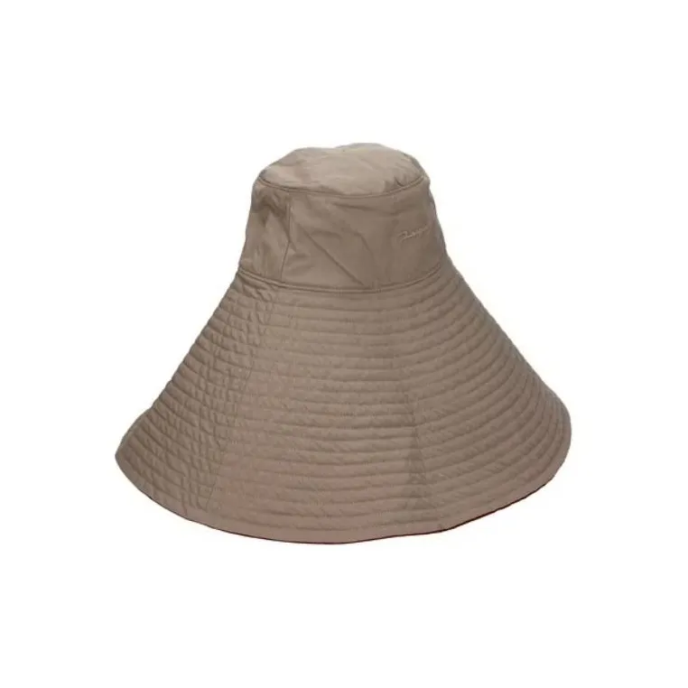Jacquemus Polyamide Bucket Hats Women's Brown Red-1