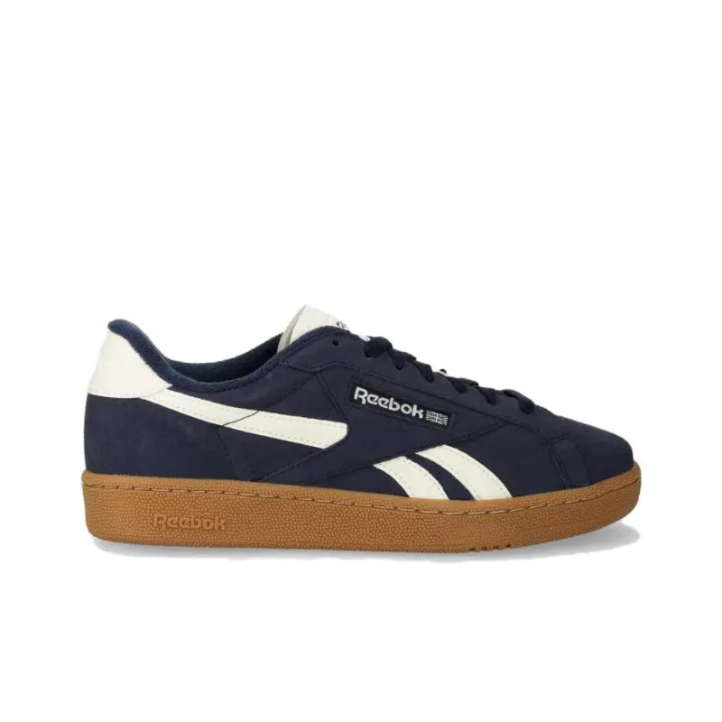 Reebok Club C GROUNDS Slip Resistant Shock Absorbers Low Top Skateboard Shoes Unisex Blue White-1