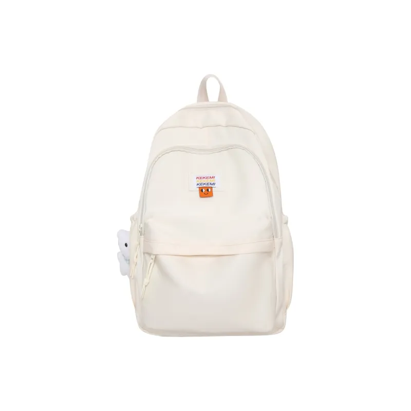 FAMAN Nylon Backpack Unisex Black/Blue/Yellow/Pink/Ecru-13