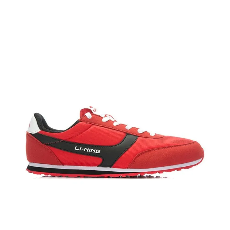 LiNing Shock Absorbers With Slip Resistant Features Low Top Running Shoes Men's Red Black-1