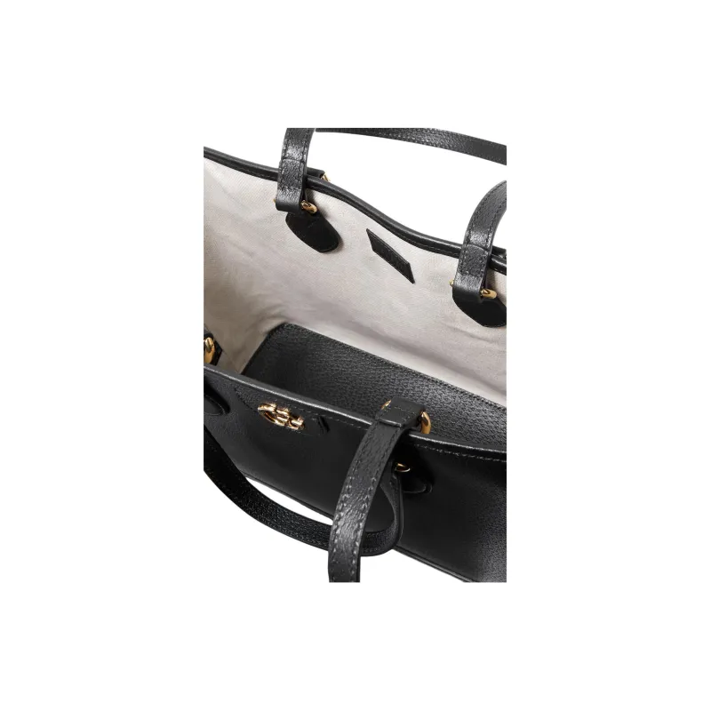 GUCCI Ophidia Leather Tote Bag Shopping Bag Shoulder Bag Handbag Women's Black-2