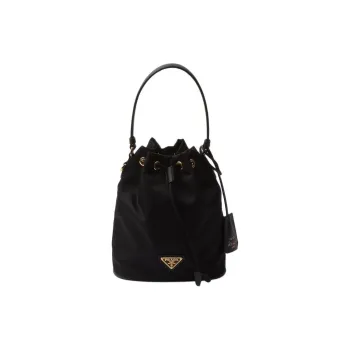PRADA Re-EditionRe-Nylon Recyclable Nylon Bucket Bag Handbag Shoulder Bag Crossbody Bag Mini Women's Black