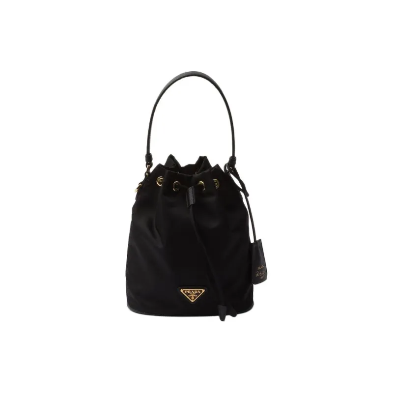 PRADA Re-EditionRe-Nylon Recyclable Nylon Bucket Bag Handbag Shoulder Bag Crossbody Bag Mini Women's Black-0