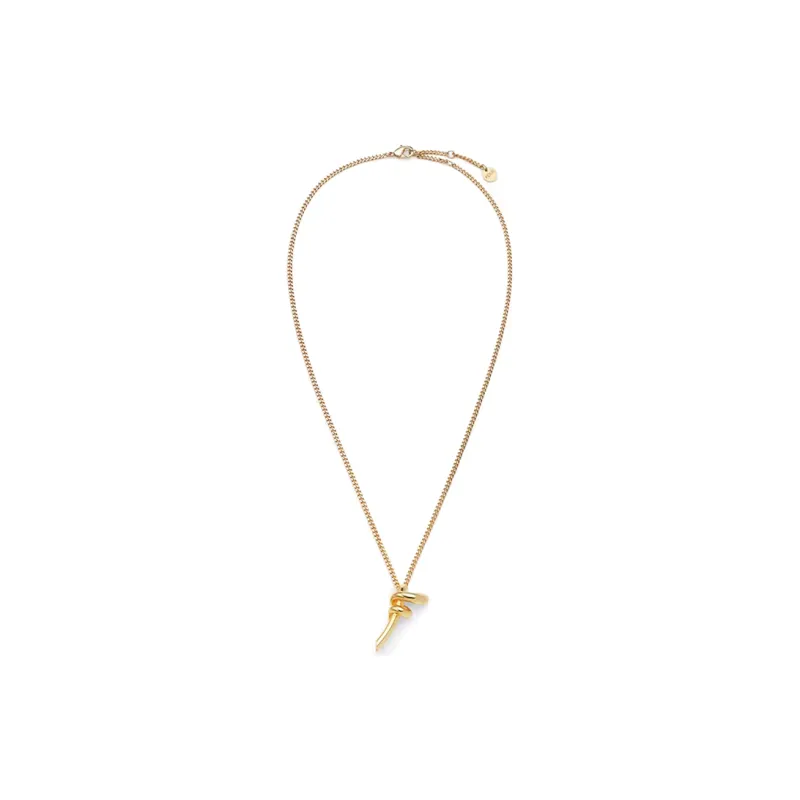 FENDI Brass Necklaces Unisex Gold-1
