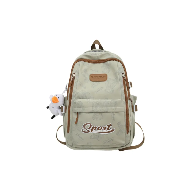 FAMAN Nylon Backpack Regular Unisex Black/Gray/Green/Purple/Ecru-7