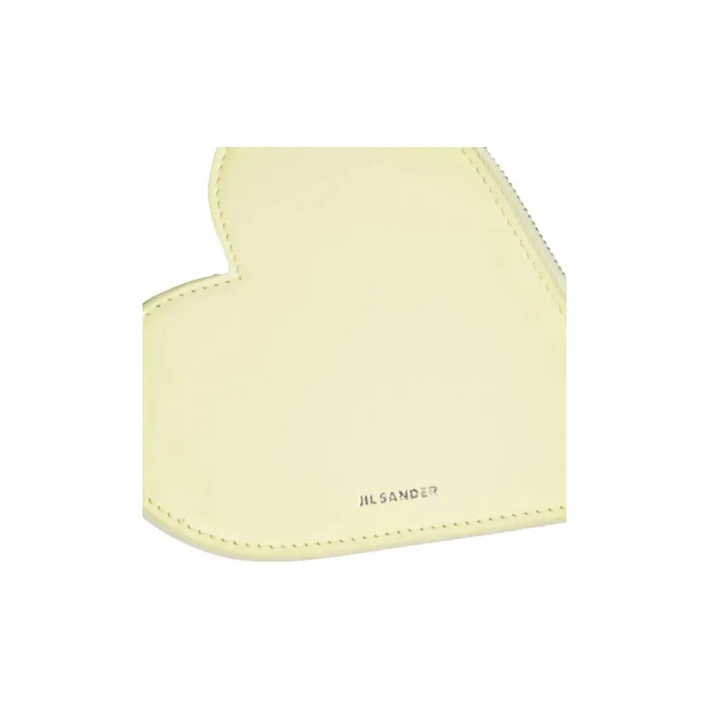 JIL SANDER Carmine Heart Shaped Zipped Pouch-2