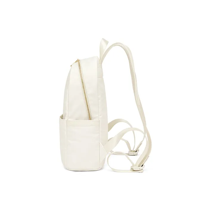 MAKEUP KITTEN Nylon Fabric Backpack Regular Unisex Ecru-2