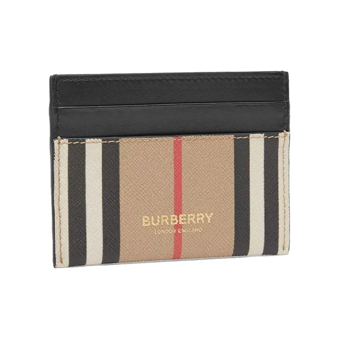 Burberry Vintage Canvas Card Holder Women's Archive Beige-1