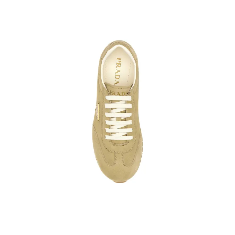 PRADA Low Top Casual Shoes Men's Beige-4