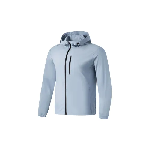 LINING Smoothie Sweatshirts Men Soft Gray Blue