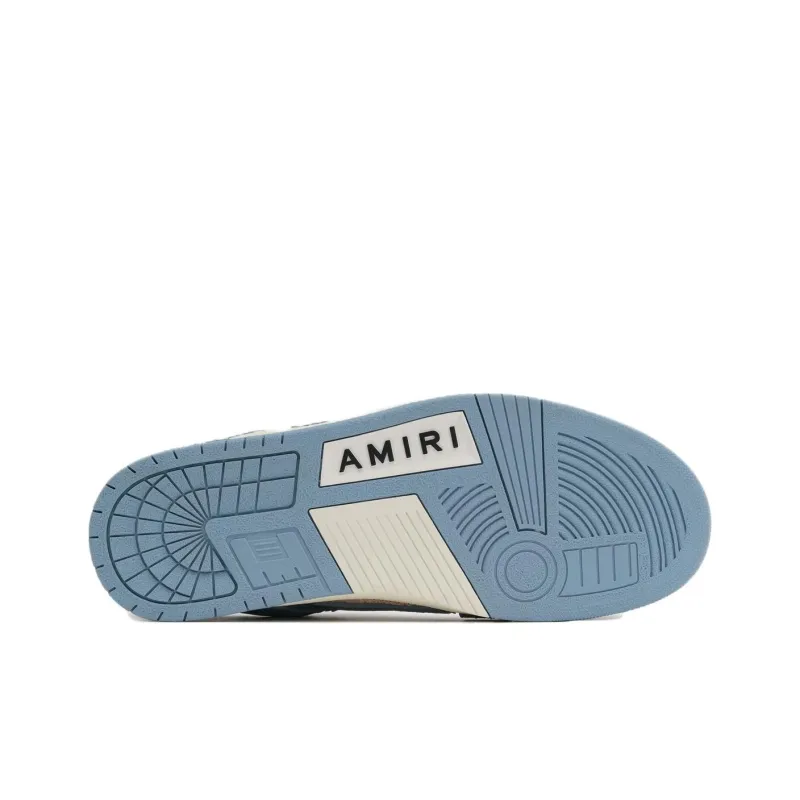 AMIRI Skel Woven-raffia Sneakers-4