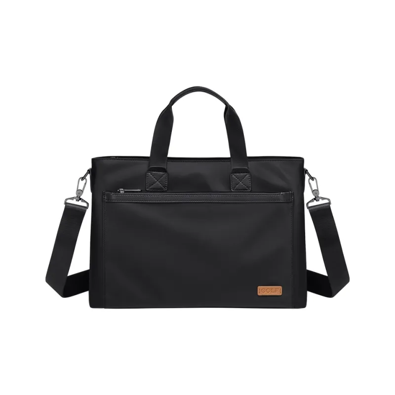 GOLF Fabric 13.3 Inch Laptop Bag Briefcase Medium Size Men's Gray/Black Color-1