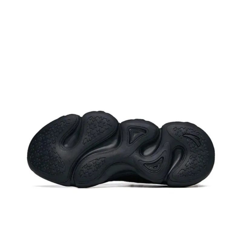 Anta Life Collection Cushioning Anti Slip And Wear Resistant Low Top Chunky Sneakers Women's Black-6