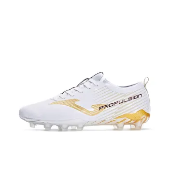 Joma FG Rubber Long Studs Natural Ground Anti Slip Wear Resistant Soccer Shoes Men's White