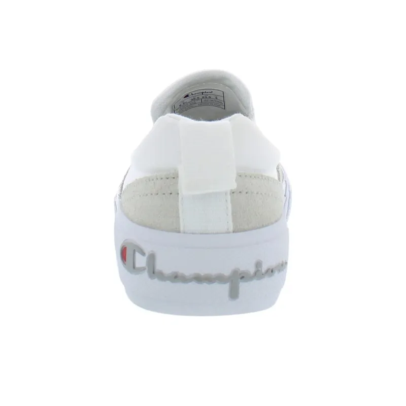 Champion Prowler Cushioning Wear-Resistant Low-Top Skateboard Shoes Women's White-3