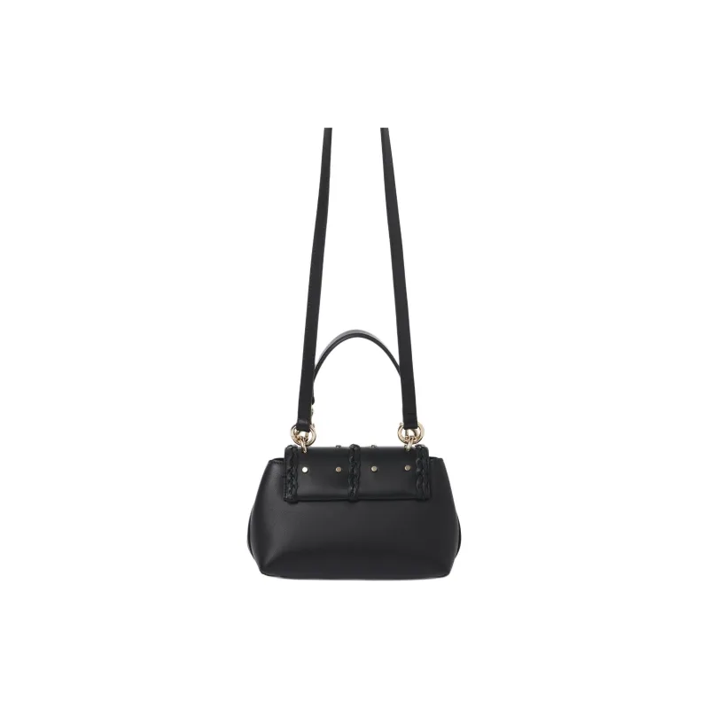 Chloe Penelope Series Smooth Calf Leather Handbag Shoulder Bag Mini Women's Black-2