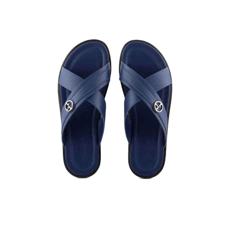 AMANI Slide Slippers Men's Blue Black-3